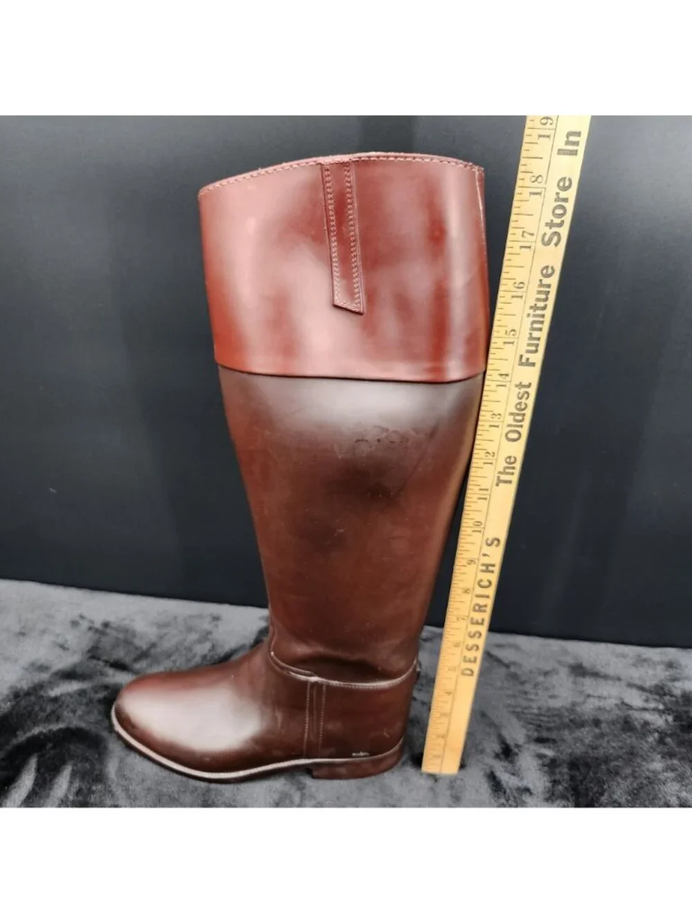 Aigle Saumur Super Haute Riding Boots FR 38 US 6.5 Waterproof Equestrian Rubber
